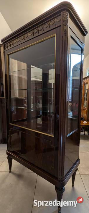Wspaniała witrynaserwantka empire intarsjesklep Meble śląskie