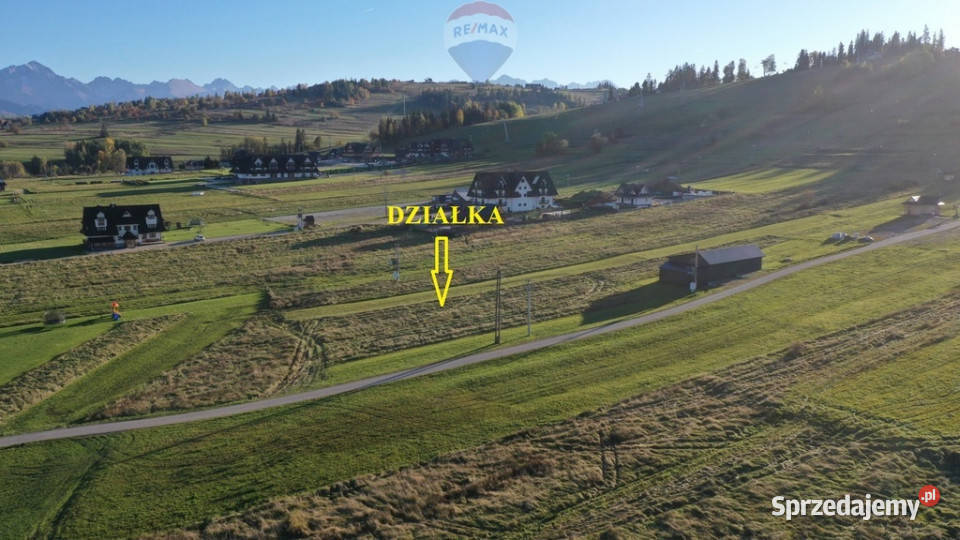 DZIAŁKA W BIAŁCE TATRZAŃSKIEJ Z WIDOKIEM NA Białka Tatrzańska