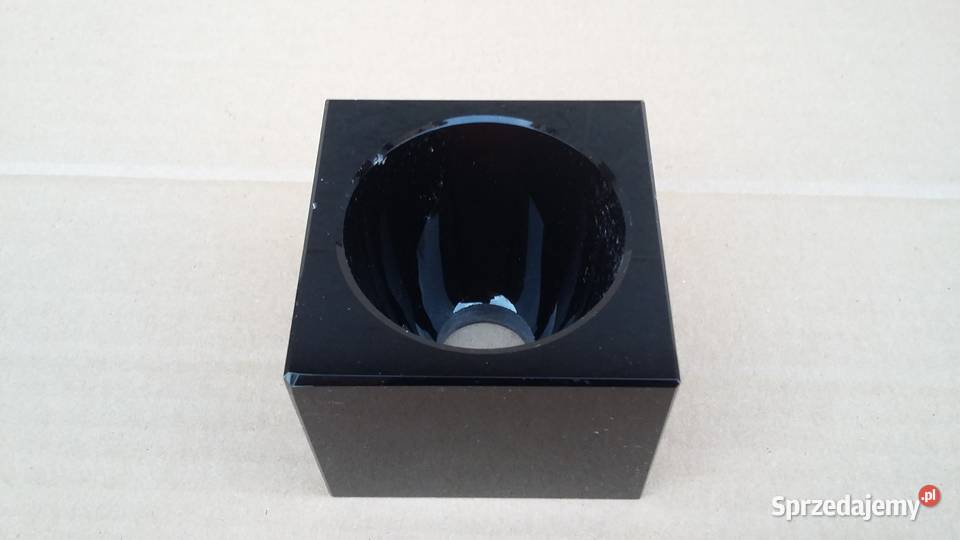 Klosz do lampy CZARNA KOSTKA szkło na oprawkę G9 Warszawa