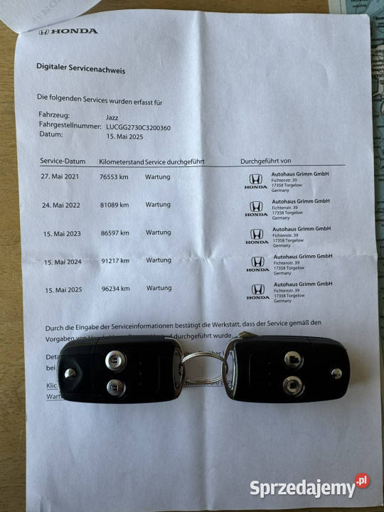 Honda Jazz manualna Szczecin sprzedam
