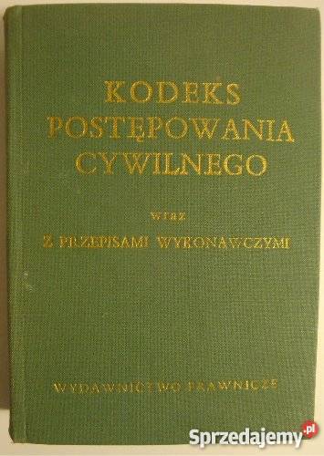 KODEKS POSTĘPOWANIA CYWILNEGO 1970 łódzkie Łódź