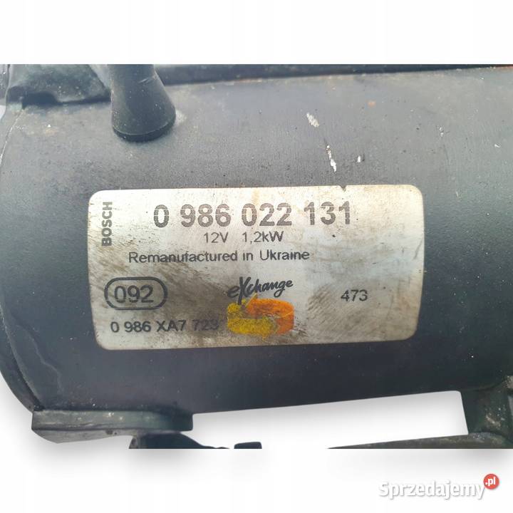 ROZRUSZNIK Ford Focus MK2 MK3 16 TDCi 0986022131 osobowe lubelskie Chełm