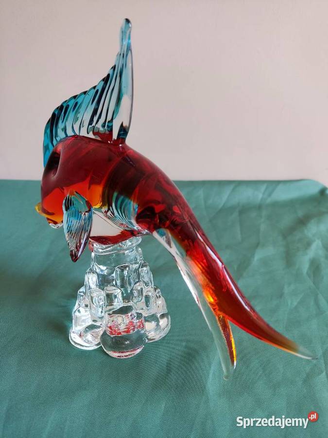 Figurka szklana ryba Murano Głuchołazy