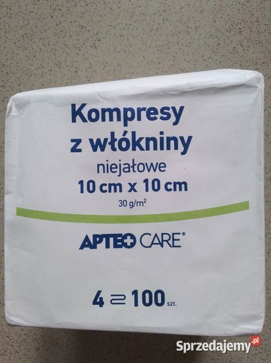 Kompresy niejałowe z włókniny 10x10 wielkopolskie Tarnowo Podgórne