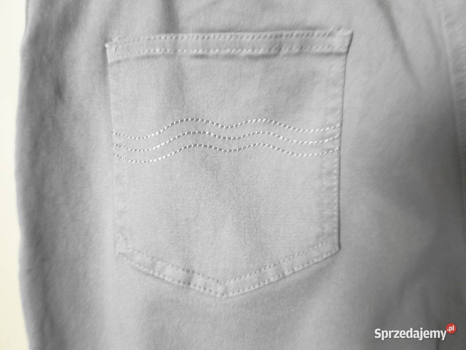 Nowe spodnie z metkami BonPrix beżowe 40 Rozmiar 40(L) Spodnie Warszawa