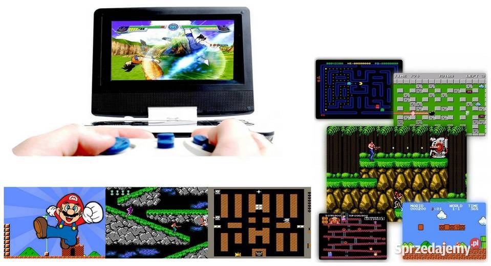 PRZENOŚNE DVD EKRAN 10 C TUNER TV DVBT2 USB GRY USB podlaskie Białystok