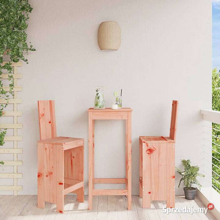 Stołki barowe 2 40x42x120 lite drewno daglezjowe sprzedam