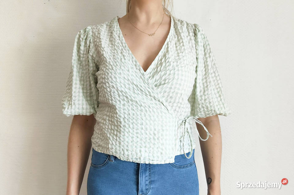 Bluzka Kappahl XS 34 S 36 crop top cottagecore Szczecin
