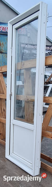 OKNA KacprzaK Okno Balkonowe 78X220 Używane PCV Okna ścienne Lublin
