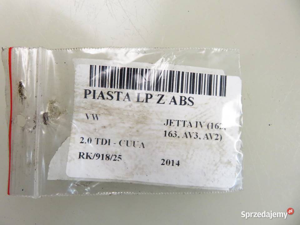 ZWROTNICA PIASTA PRZEDNIA LEWA VW JETTA IV 20 Piasty i łożyska kół