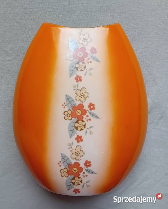 Wazon dysk porcelit Chodzież lata 60e XX w