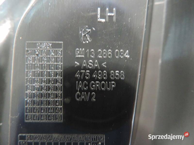 kratka zderzaka lewa OPEL CORSA D LIFT 13286034 kujawsko-pomorskie sprzedam