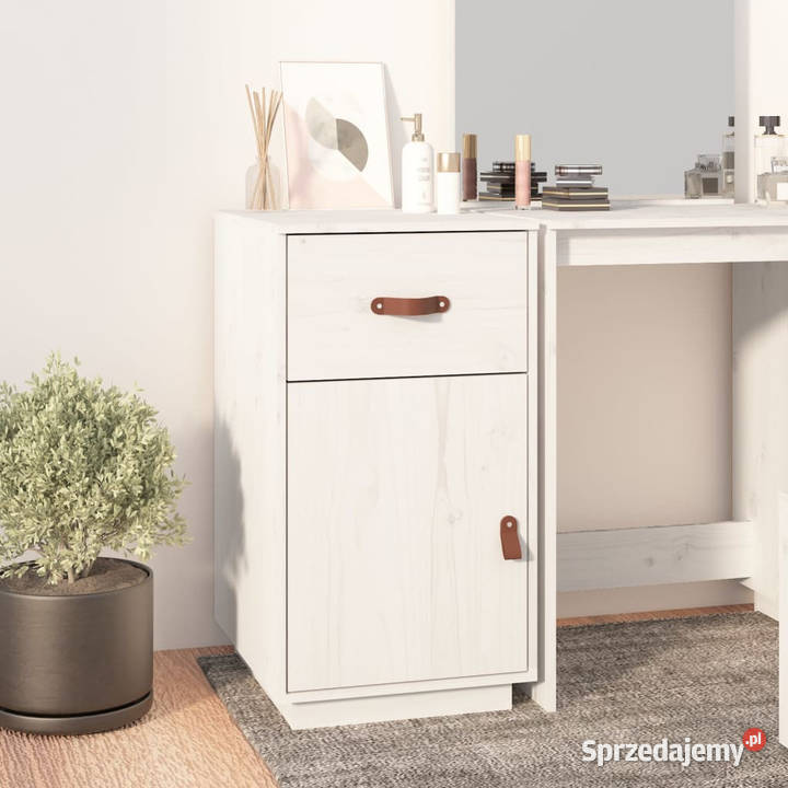 Szafka do biurka biała 40x50x75 lite drewno Warszawa
