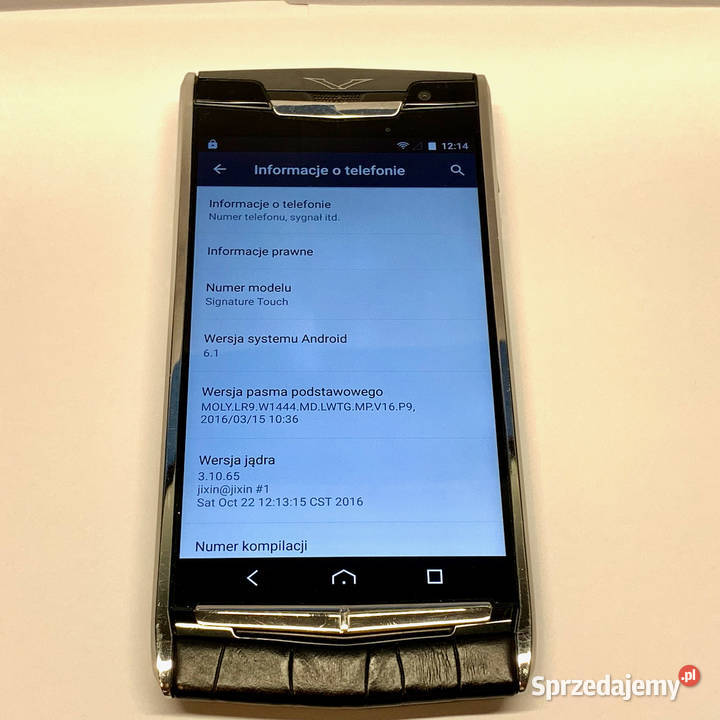 VERTU Signature Touch luksusowy smartfon Warszawa sprzedam