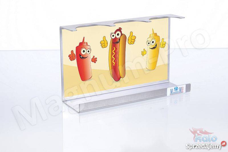 STOJAK NA HOT DOGI HOT DOG STABILNY STAL Poczesna