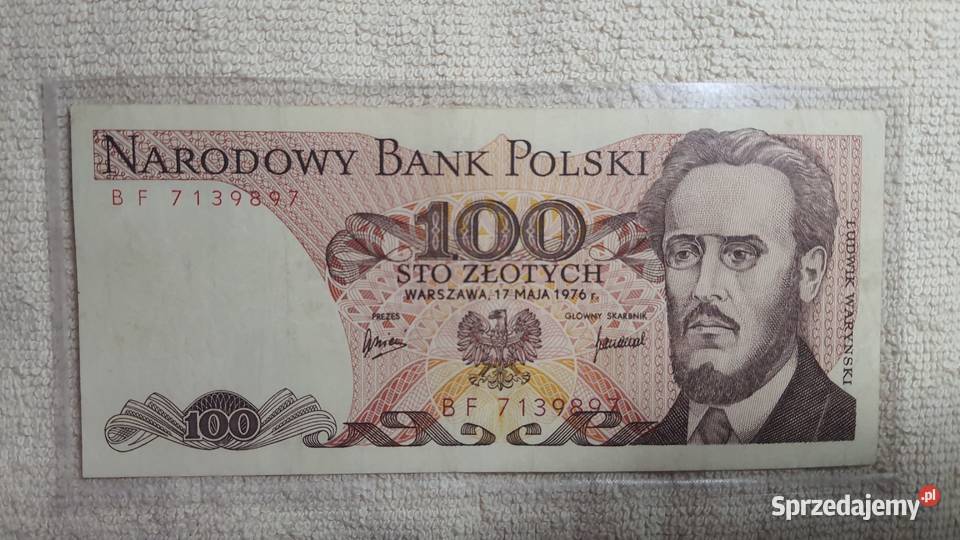 UNIKAT 100 złotych 1976 s BF Warszawa