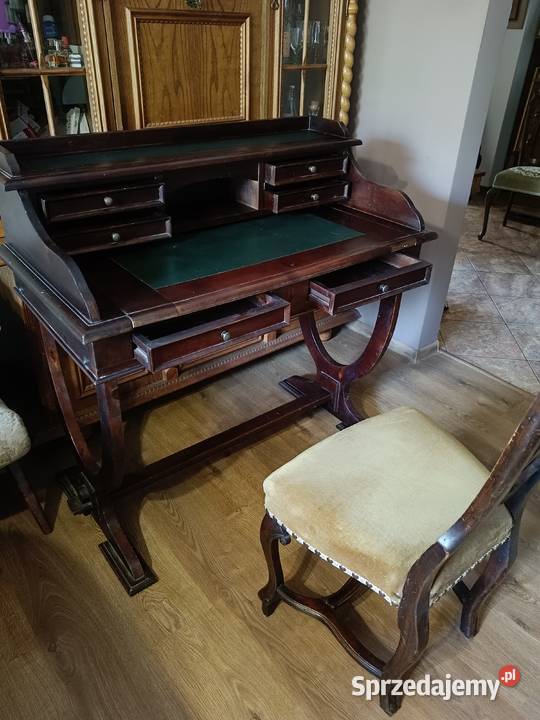 Biurkosekretarzyk drewniane piękne 105cm Lipno sprzedam