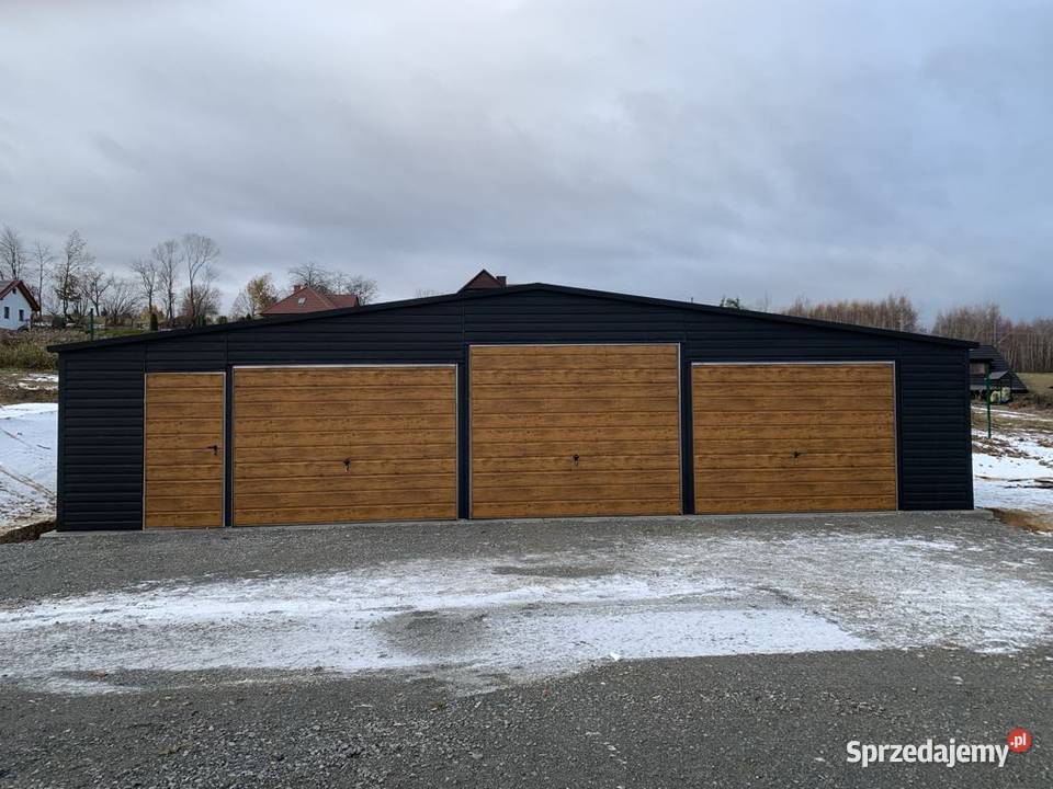 Garaż blaszany 12x6 konstrukcja profil Kalisz sprzedam