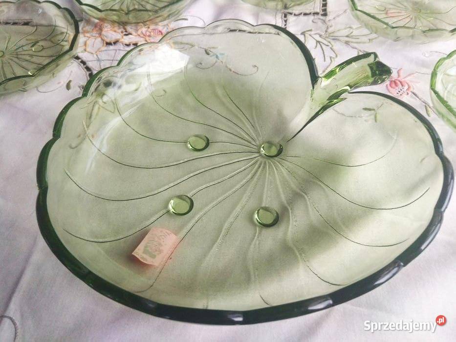 Miska owocarka uranowe szkło W kształcie l Gdańsk sprzedam