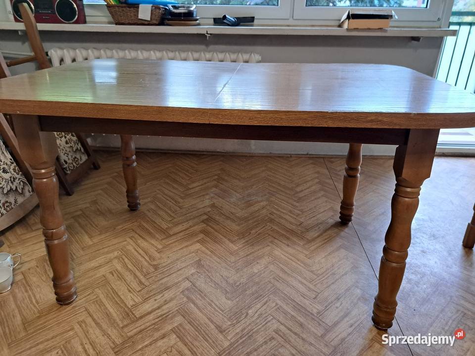 Stół z kompletem 6 krzeseł 140cm mazowieckie Warszawa