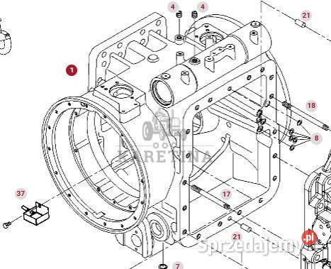 Fendt 414 415 Vario Obudowa Tylnej Osi Jastrzębniki sprzedam