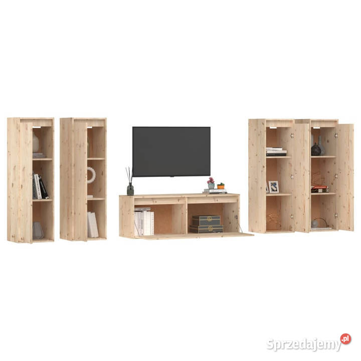 Szafki pod TV 5 lite drewno sosnowe WM3100209 mazowieckie Warszawa sprzedam