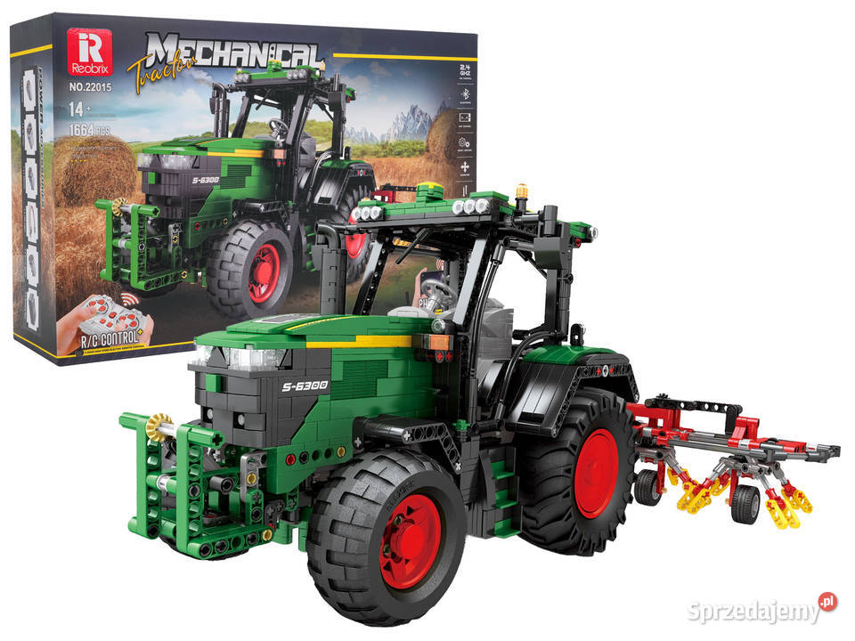 Klocki traktor zielony RC 1664 el 24GHz Warszawa sprzedam