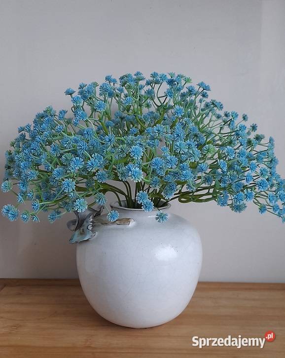 Wiązanka kwiatów Gipsówka niebieska Bukiet 20 Rotmanka