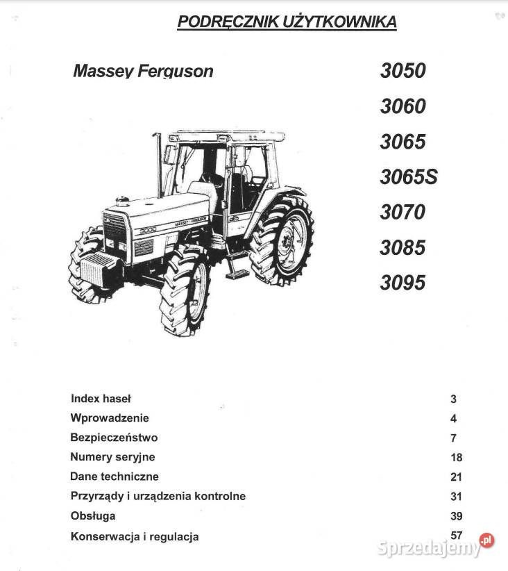 Instrukcja obsługi MF seria 3000 Zduńska Wola