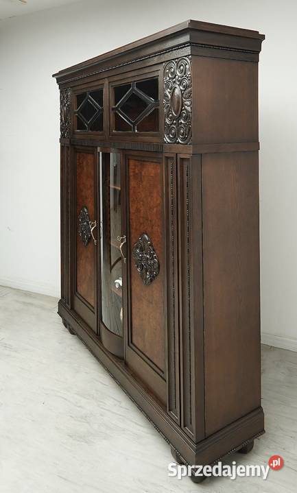 Antyczna biblioteka z lat 20tych Renowacji Meble Jerka