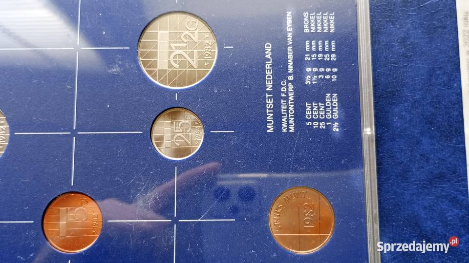 Stare monety 1982 set menniczy 5 monet i żeton podkarpackie Lesko