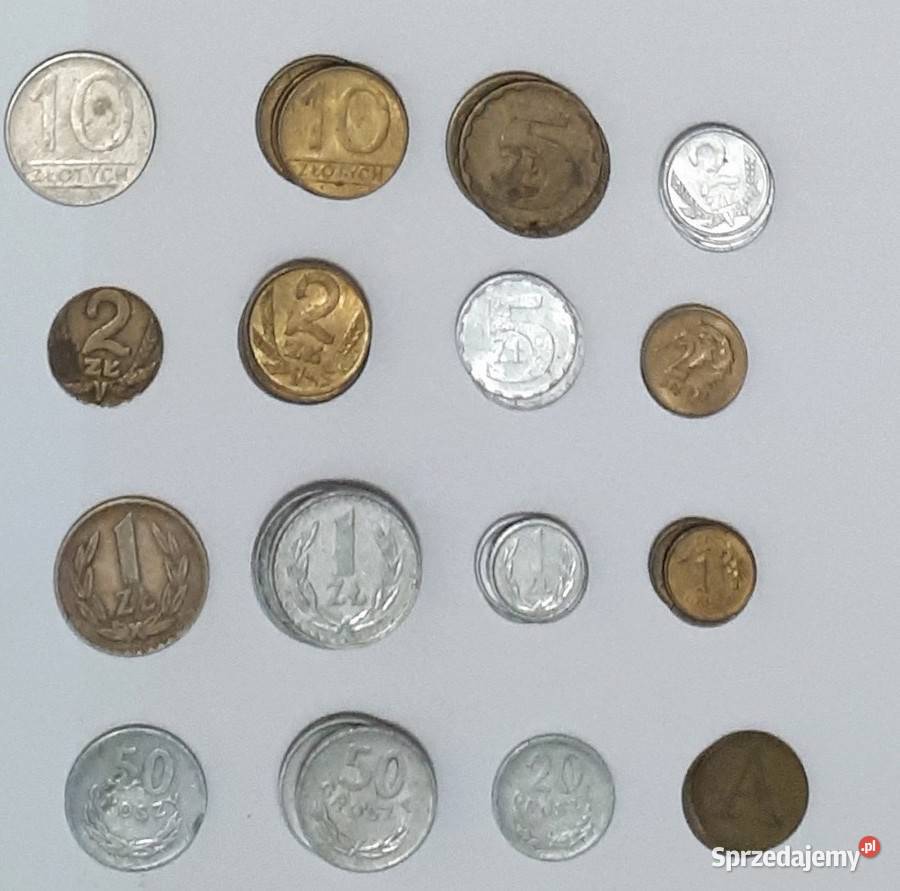Moneta 1 2 5 10 zł 50 gr 20 gr Aluminium 1949 do 1990 PRL