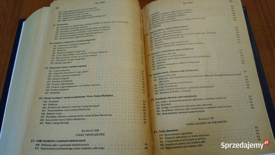 Rachunek różniczkowy i całkowy 2 Fichtenholz pomorskie Gdańsk