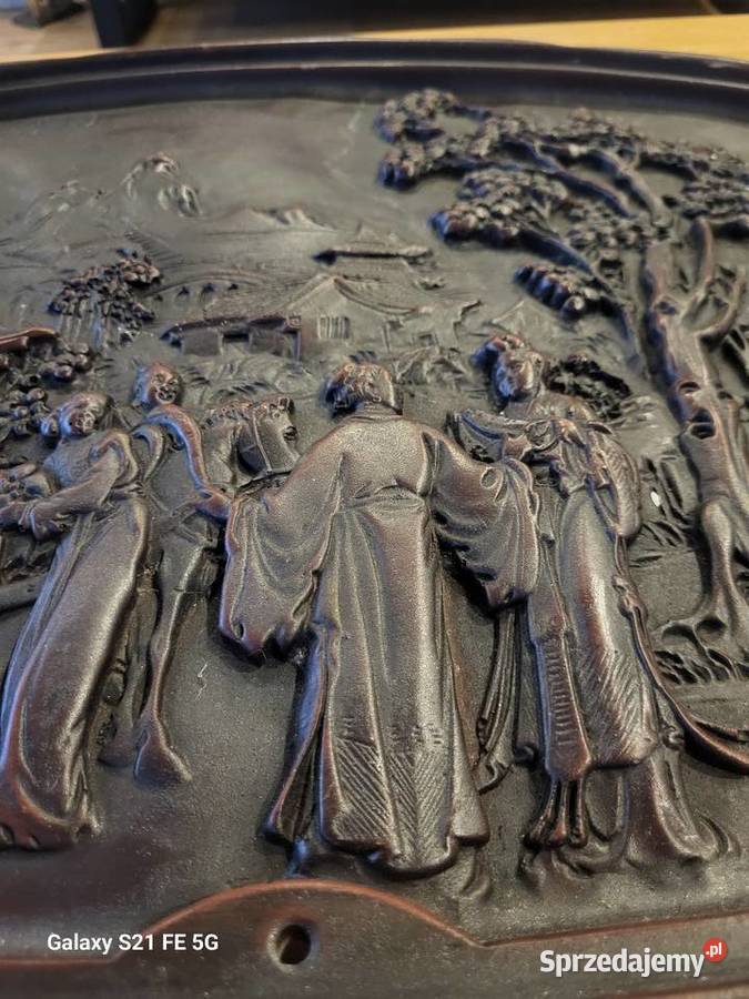 Stolik antyczny płaskorzeźba Zamość