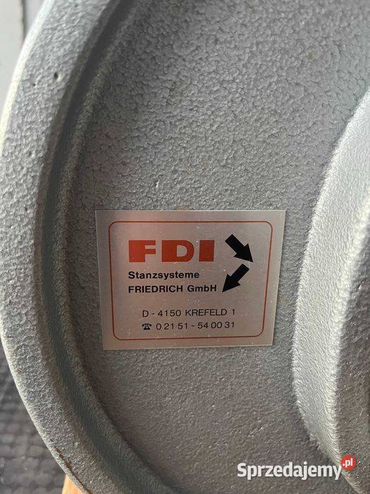 Ręczna prasa dziurkująca FDI Fredrich wielkopolskie Tuliszków sprzedam
