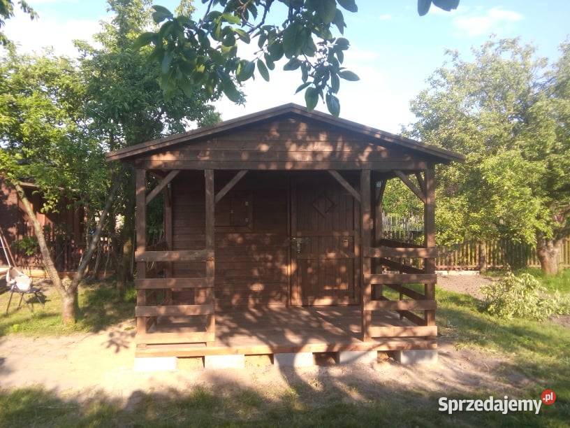 Domek ogrodowy narzędziowy z tarasem 3x3 plus