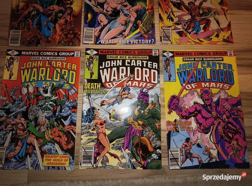John Carter Warlord of Mars komiks USA 1978 1979 Marynino