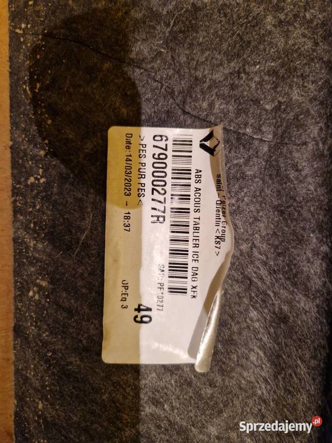 Wygłuszenie ściany grodziowej Renault Kangoo IV Złocieniec