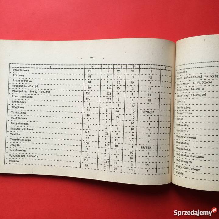 1135 Skorowidz Ulic Szczecina wyd na Wybory do Szczecin sprzedam