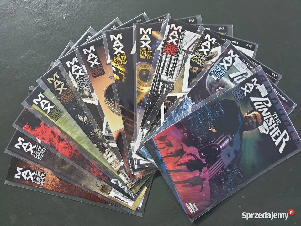 The Punisher 13 oryginalnych komiksów Marvel USA Gdynia