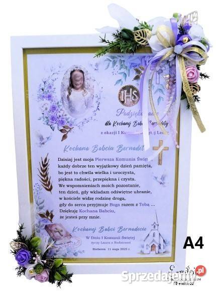 Ramki A4 podziękowanie babć dziadków i lubuskie Zielona Góra sprzedam