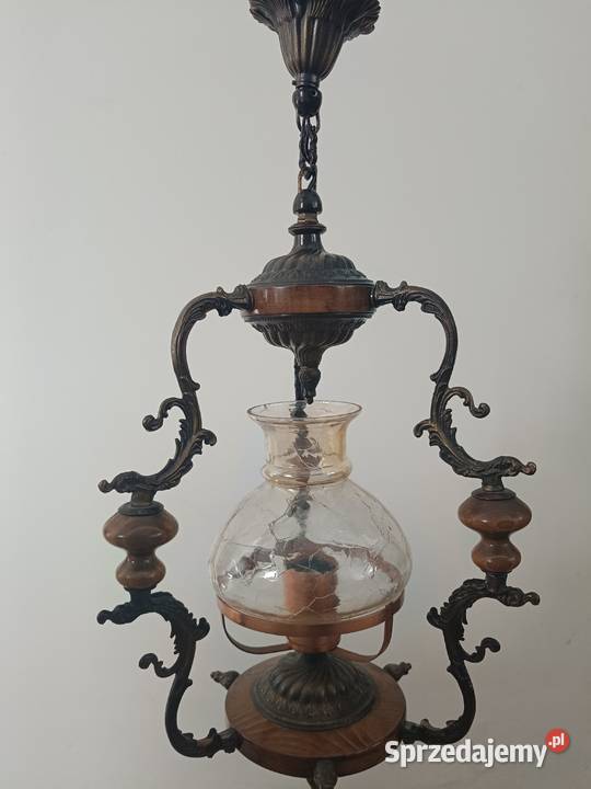 Żyrandol z lat 7080 sprawny stan b Wrocław sprzedam