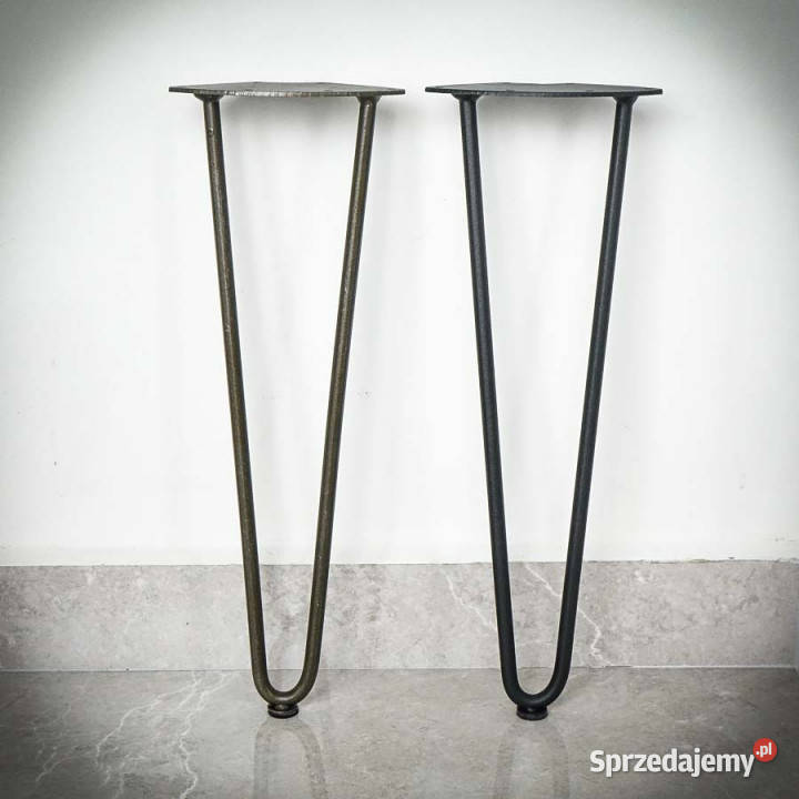 Noga HAIRPIN z pręta podwójna 40 CZARNA Nogi i nóżki Chmielnik