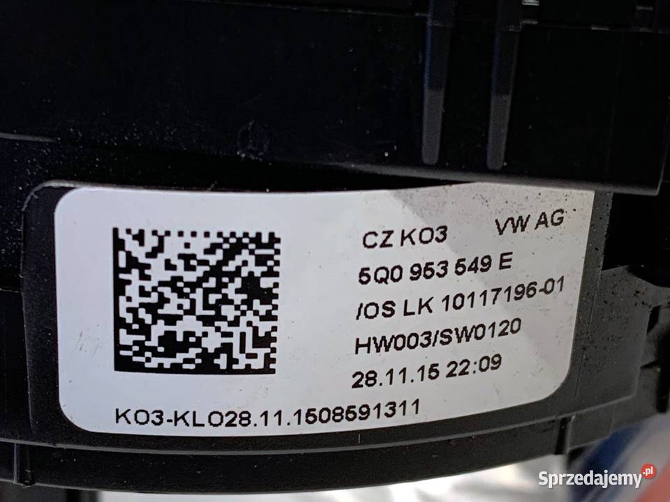 TAŚMA AIRBAG VW GOLF VII 5Q0953549E Hatchback osobowe Poduszki powietrzne