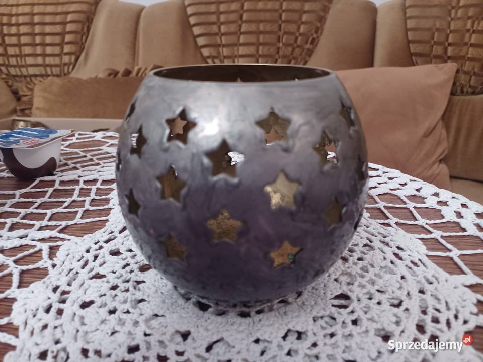 Lampion mosiężny w emalii Kolekcja Pozostałe sprzedam
