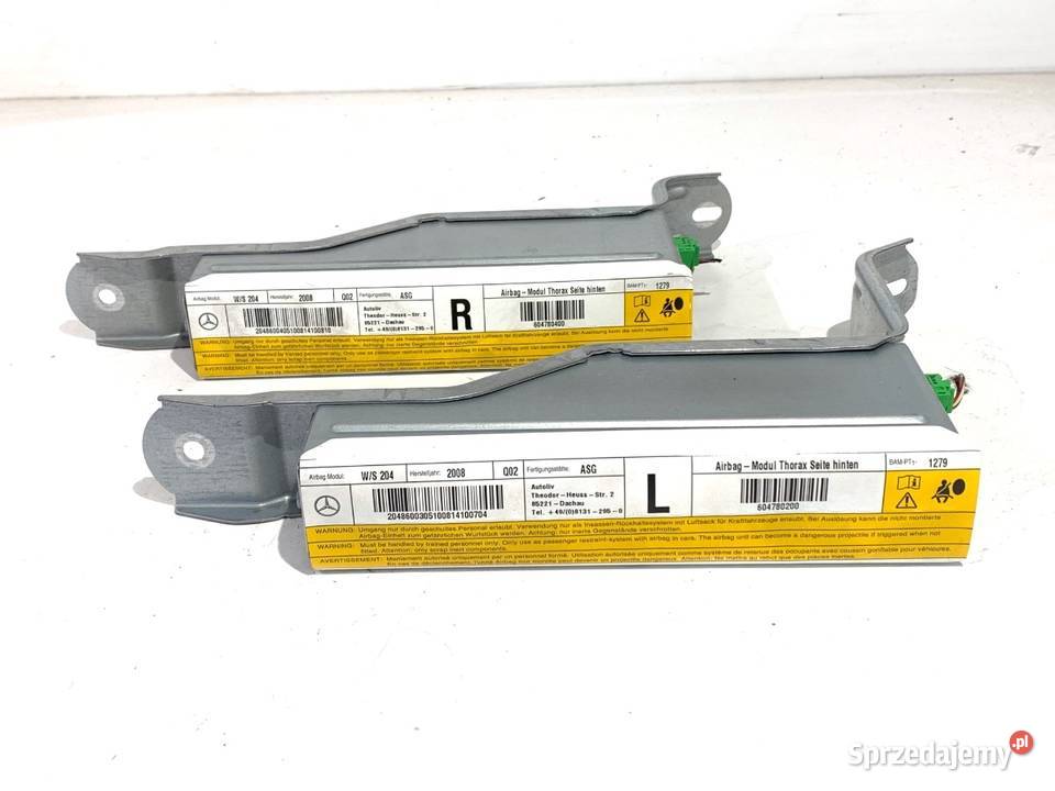 KOKPIT PODUSZKI PASY KOMPLET MERCEDES S204 sprzedam