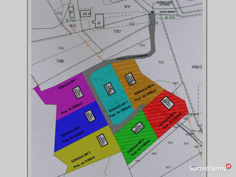 Działka inwestycyjna Krościenko Dunajcem utwardzona małopolskie Krościenko nad Dunajcem