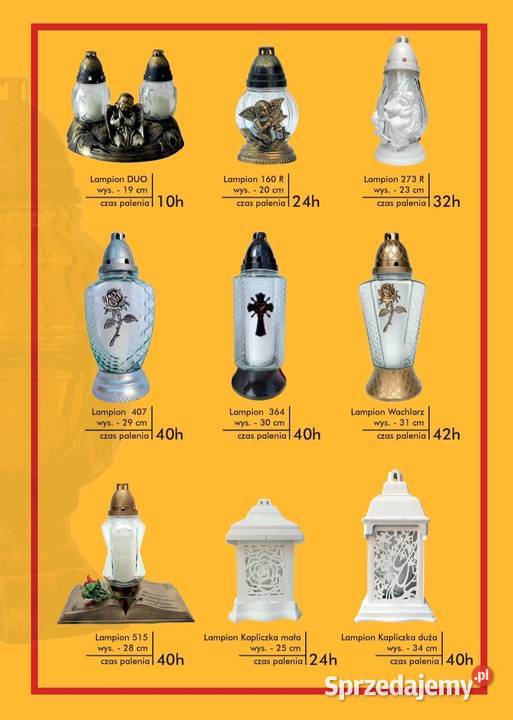 Znicze lampiony wkłady do zniczy bezpośrednio Staszów