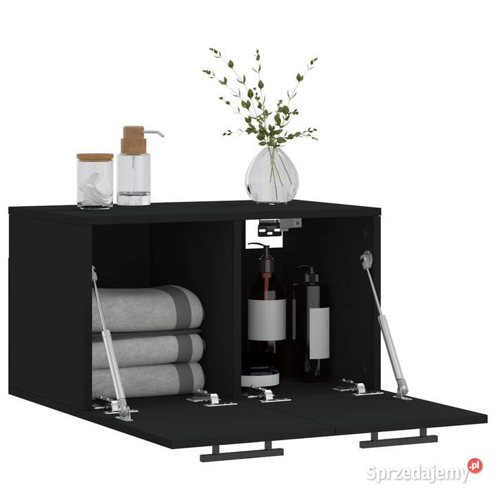 Szafka wisząca czarna 60x365x35 materiał Warszawa sprzedam