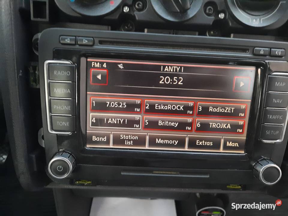 Radio Rns510 do grupyVW NAWIGACJA Z KODEM osobowe Andrespol